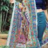 Kalamkari Phulkari Dupatta